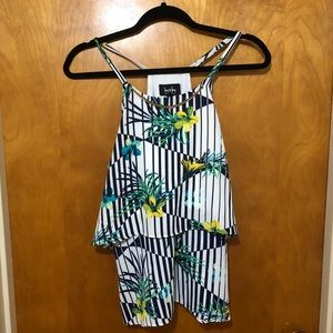 By&By | Layered Sleeveless Floral design Top